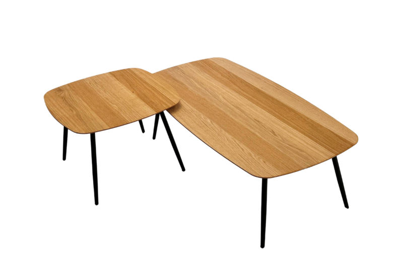 Tammepuust kohvilaudade komplekt GEOMEETRILINE 10