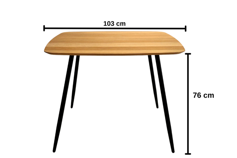 Väike tammepuidust söögilaud GEOMETRIC 81
