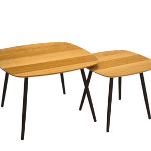 Tammepuidust kohvilaudade komplekt GEOMETRIC 91