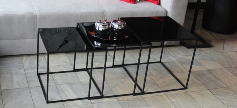 Diivanilaua klaasist komplekt CRYSTAL