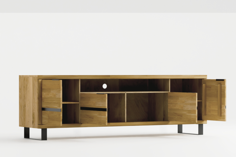 Tammepuidust TV alus Mono Loft 02