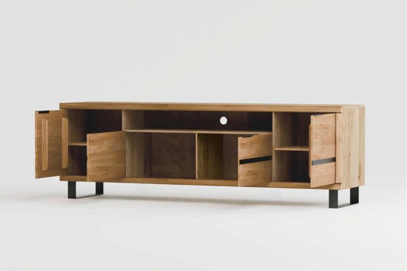 Tammepuidust TV alus Mono Loft 02