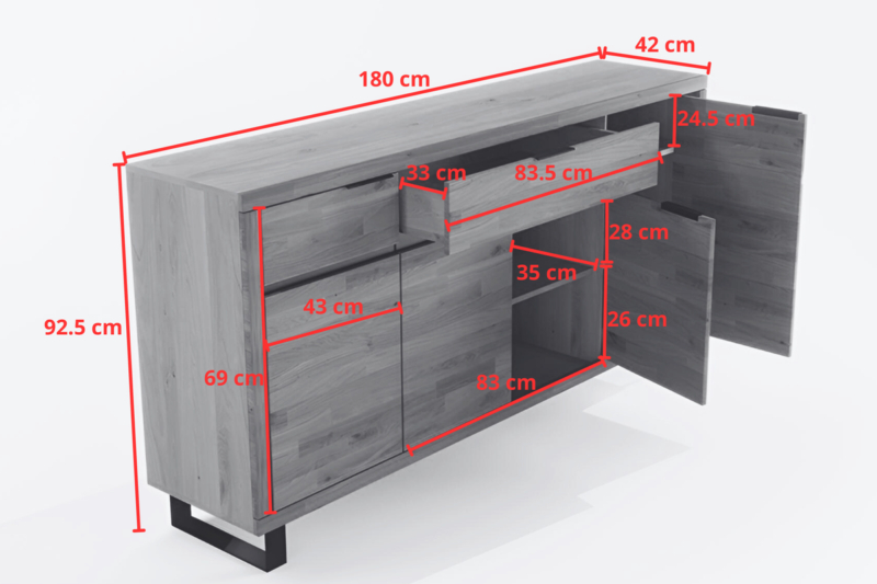 Tammepuidust kummut Mono 03