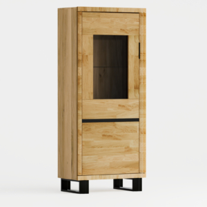 Tammepuidust vitriinkapp MONO LOFT 04