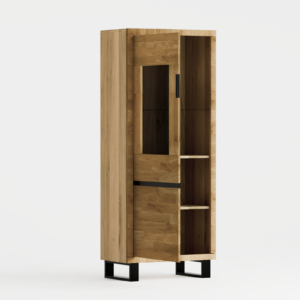 Tammepuidust vitriinkapp MONO LOFT 04