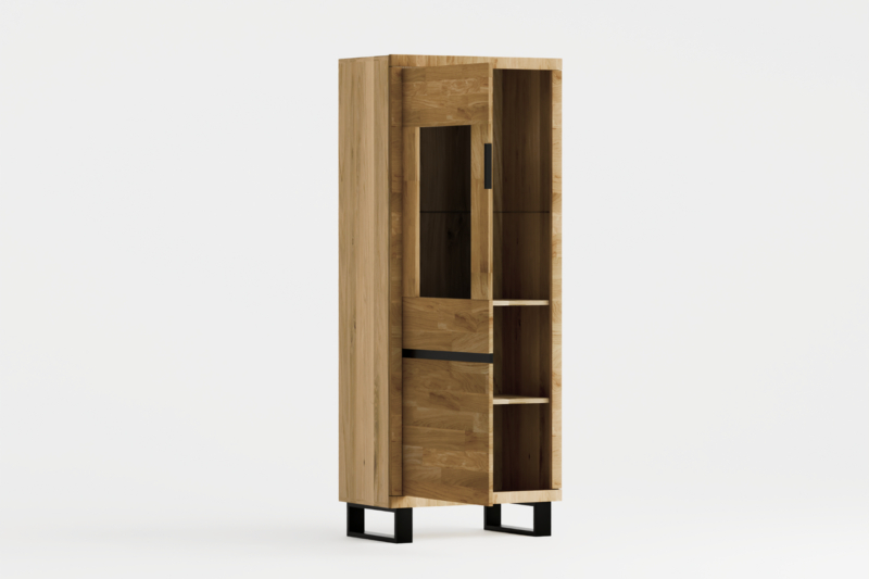 Tammepuidust vitriinkapp MONO LOFT 04
