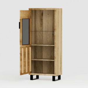 Tammepuidust vitriinkapp MONO LOFT 04