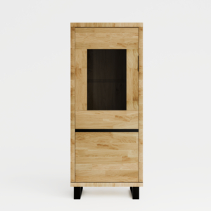 Tammepuidust vitriinkapp MONO LOFT 04