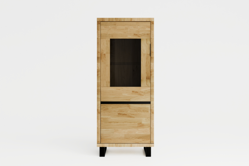 Tammepuidust vitriinkapp MONO LOFT 04
