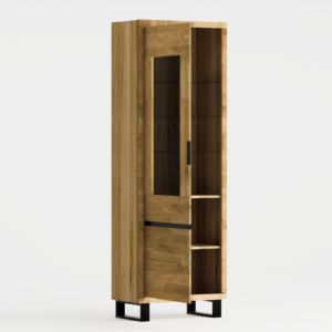 Tammepuidust vitriinkapp MONO LOFT 06