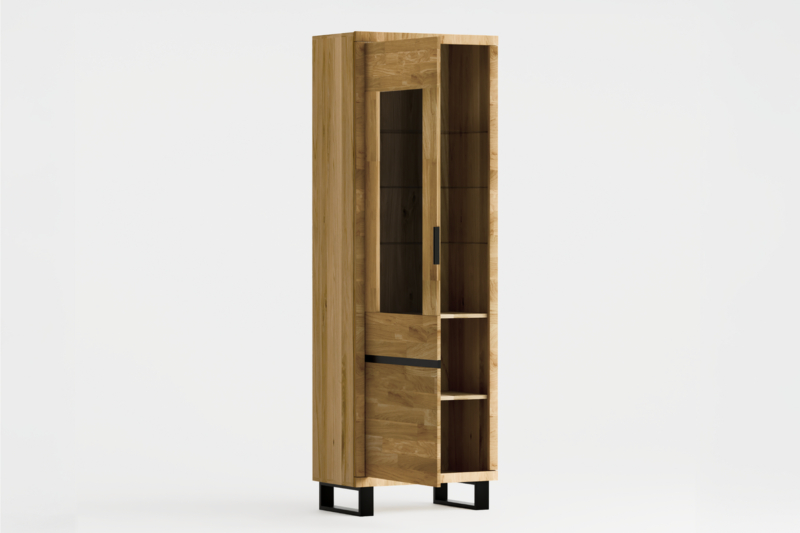 Tammepuidust vitriinkapp MONO LOFT 06