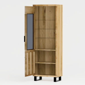 Tammepuidust vitriinkapp MONO LOFT 06