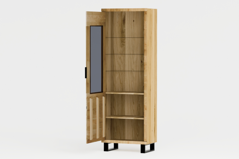 Tammepuidust vitriinkapp MONO LOFT 06