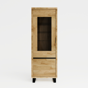 Tammepuidust vitriinkapp MONO LOFT 06
