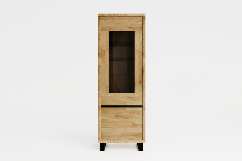 Tammepuidust vitriinkapp MONO LOFT 06