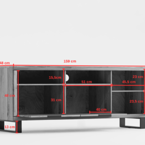 Mono-01 Tammepuidust TV-alus Mono 01