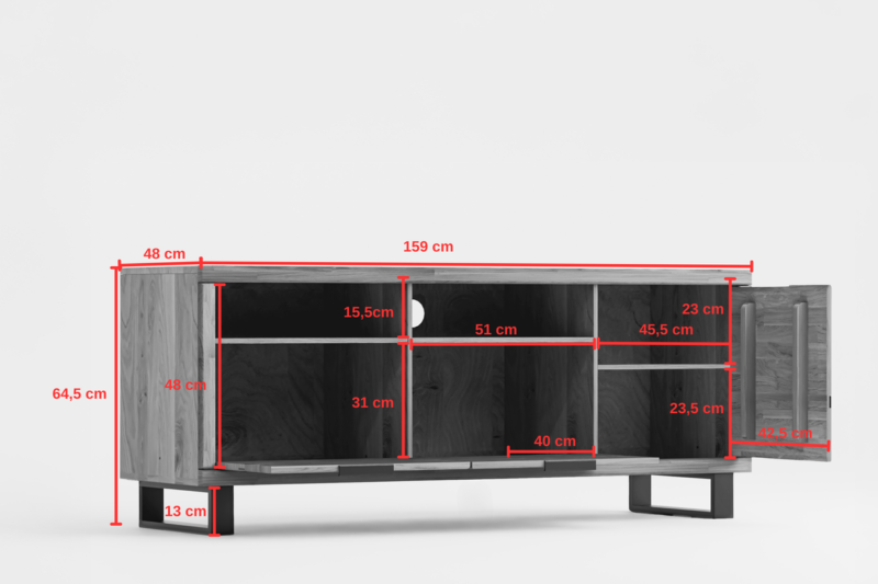 Mono-01 Tammepuidust TV-alus Mono 01