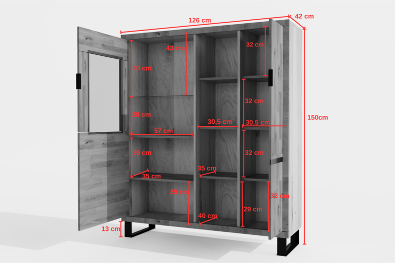 Puitvitriin Mono LOFT 07