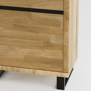 Tammepuidust vitriinkapp MONO LOFT 04