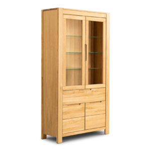 Tammepuidust vitriinkapp NAPOLI 70