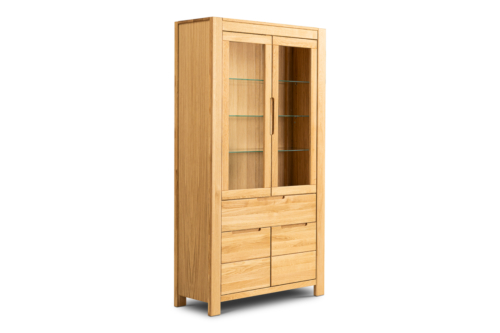 Tammepuidust vitriinkapp NAPOLI 70
