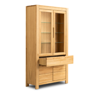Tammepuidust vitriinkapp NAPOLI 70