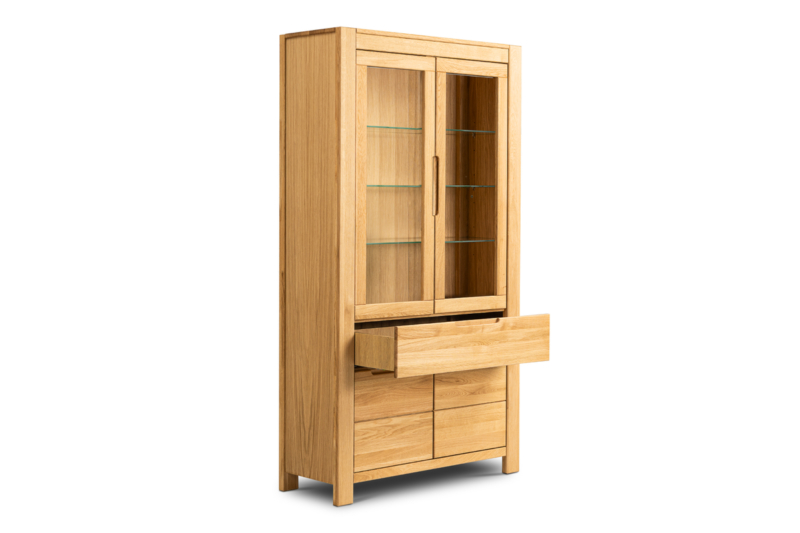 Tammepuidust vitriinkapp NAPOLI 70