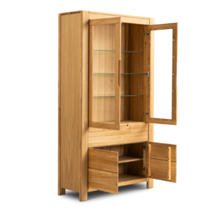 Tammepuidust vitriinkapp NAPOLI 70