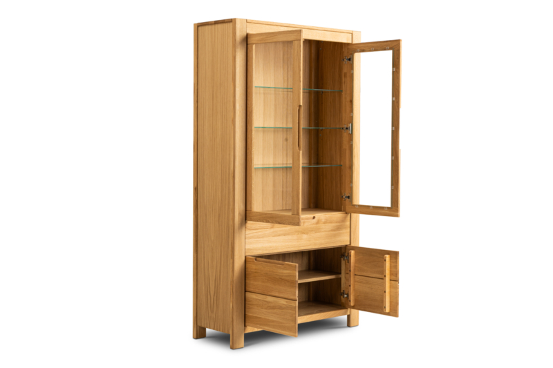 Tammepuidust vitriinkapp NAPOLI 70