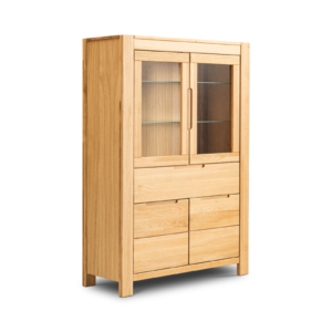 Tammepuidust vitriinkapp NAPOLI 80