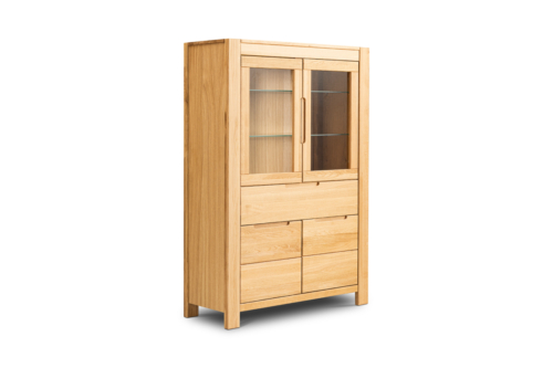 Tammepuidust vitriinkapp NAPOLI 80