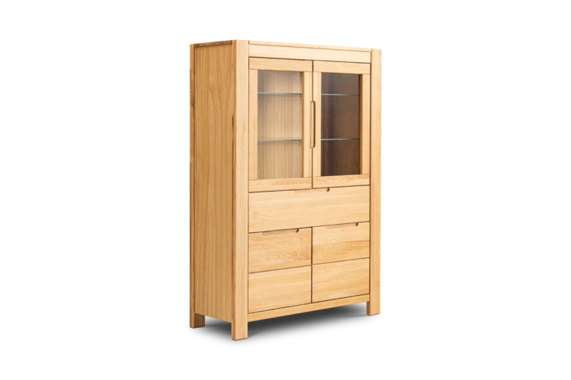 Tammepuidust vitriinkapp NAPOLI 80