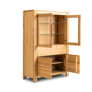 Tammepuidust vitriinkapp NAPOLI 80