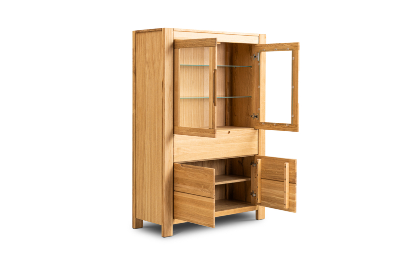 Tammepuidust vitriinkapp NAPOLI 80