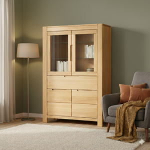 Tammepuidust vitriinkapp NAPOLI 80