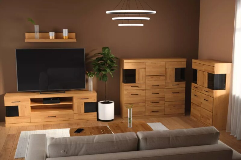 Tammepuidust TV alus Raro 46