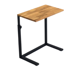 Reguleeritav diivanilaud puidust ja metallist