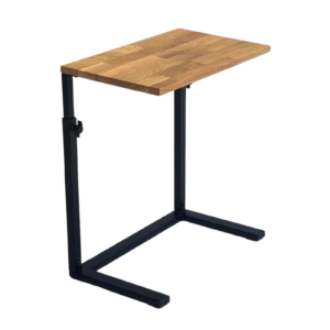 Reguleeritav diivanilaud puidust ja metallist