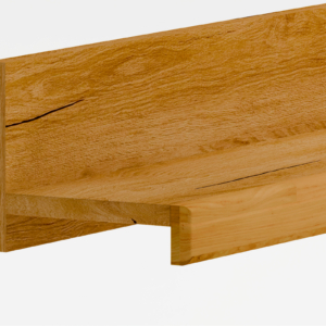 Riiuli komplekt tammepuidust 90 cm Raro 25