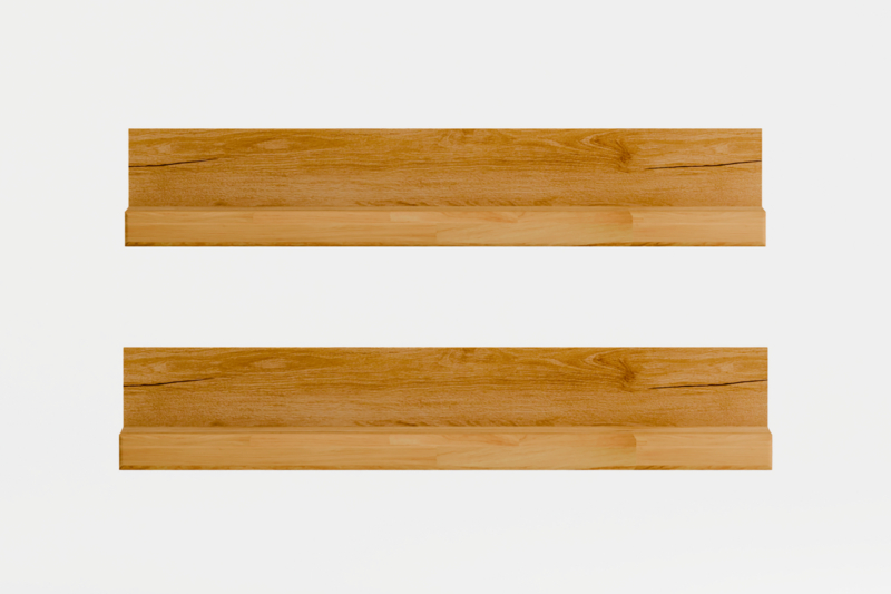 Riiuli komplekt tammepuidust 90 cm Raro 25