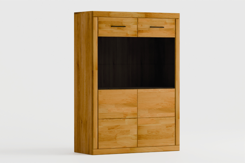 Tammepuidust vitriinkapp RARO 80