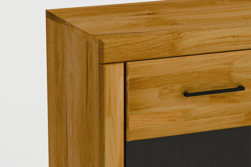 Tammepuidust vitriinkapp RARO 80