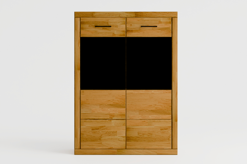 Tammepuidust vitriinkapp RARO 80