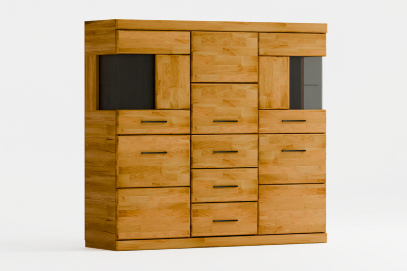 Tammepuidust vitriinkapp RARO 81