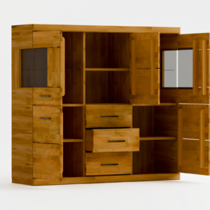 Tammepuidust vitriinkapp RARO 81