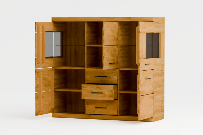 Tammepuidust vitriinkapp RARO 81