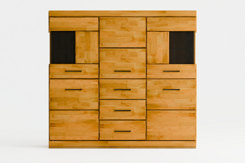 Tammepuidust vitriinkapp RARO 81