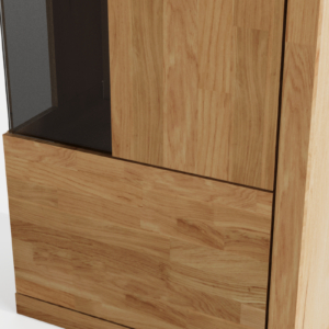 Tammepuidust Vitriinkapp RARO 91  toonklaasiga