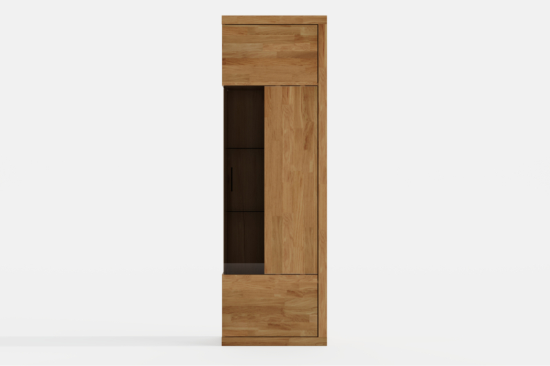 Tammepuidust Vitriinkapp RARO 91  toonklaasiga