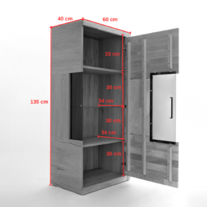 RE-95 Tammepuidust vitriinkapp Raro 95
